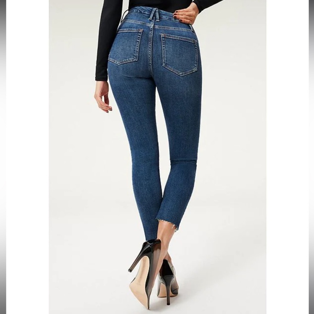 Good American - Good legs raw hem skinny jeans size 2